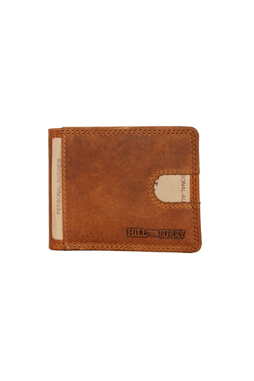 Hill Burry leather card holder with money clip - RFID