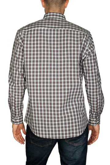 J.T. Ascott καρό πουκάμισο navy/πράσινο/κόκκινο