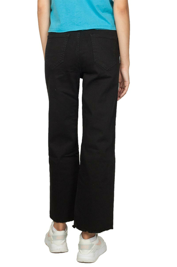 Scinn wide leg cropped jeans black Natalee
