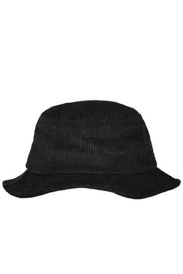 Scout cord bucket hat black