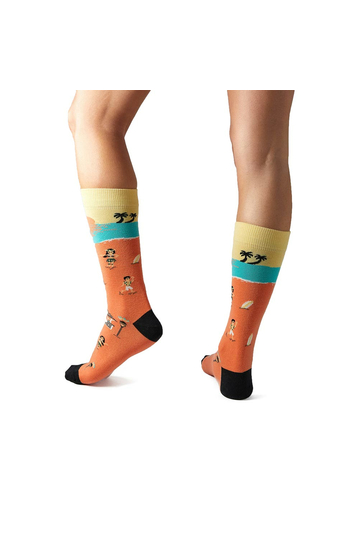 Besocks® BeHawaii organic cotton socks orange