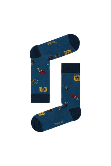 Besocks® BeSheriff organic cotton socks blue