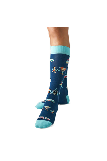 Besocks® BeSurfer organic cotton socks blue