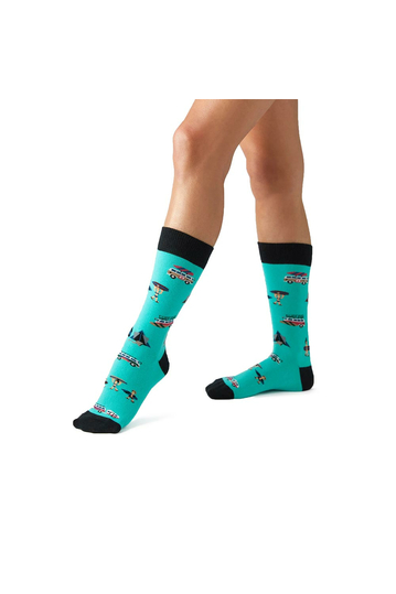 Besocks® BeSurfer organic cotton socks turquoise
