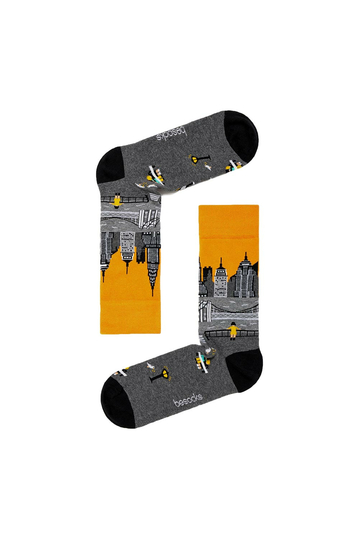 Besocks® BeManhattan organic cotton κάλτσες γκρι