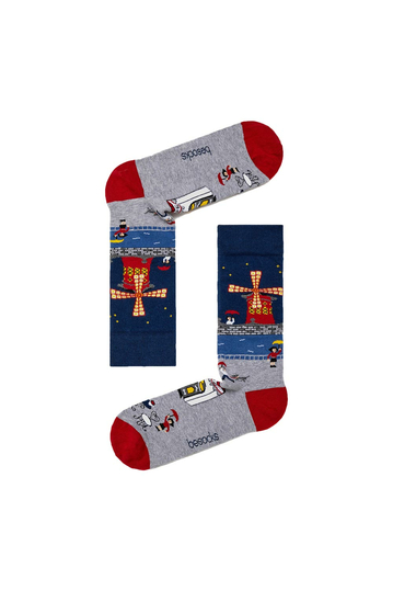 Besocks® BeParis organic cotton κάλτσες navy