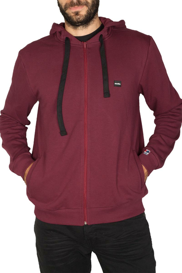 Bigbong zip hoodie bordeaux