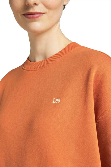 Lee crew sweatshirt - desert orange