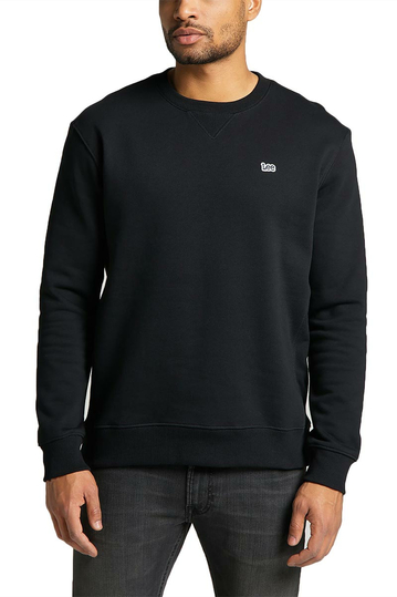 Lee plain crew sweatshirt black