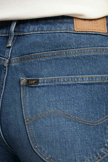 Lee Carol cropped straight jeans - dark ruby