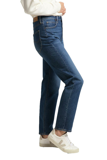 Lee Carol cropped straight jeans - dark ruby