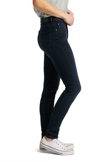 Lee Scarlett skinny jeans - worn ebony