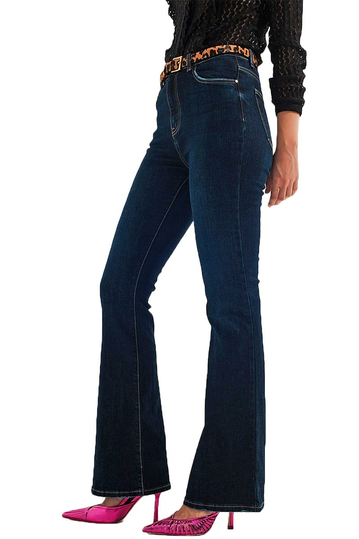 Q2 70s flare jeans indigo