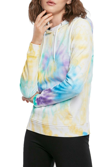 Urban Classics pastel tie dye hoodie