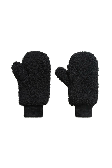 Boucle mittens black