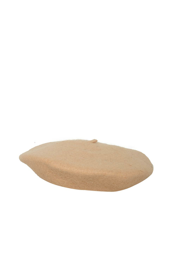 Women's wool beret beige