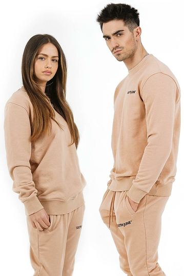 Sixth June basic crew sweatshirt beige