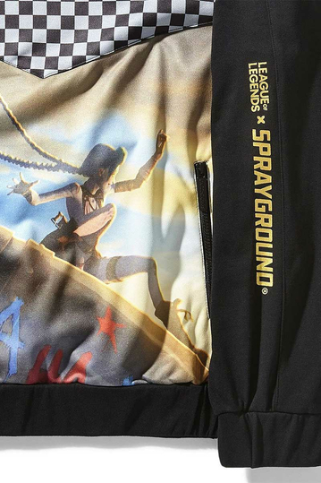 Sprayground League Of Legends Jinx checkered hoodie