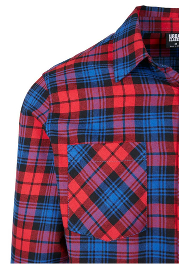 Urban Classics καρό πουκάμισο φανέλα κόκκινο-ρουά