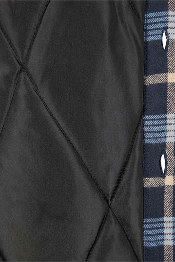 Urban Classics καρό πουκάμισο-σακάκι μπλε