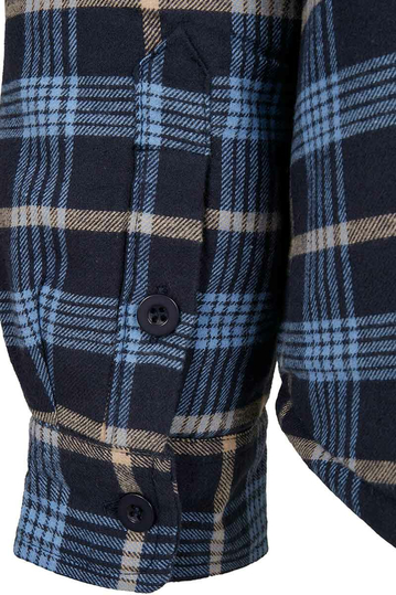 Urban Classics καρό πουκάμισο-σακάκι μπλε