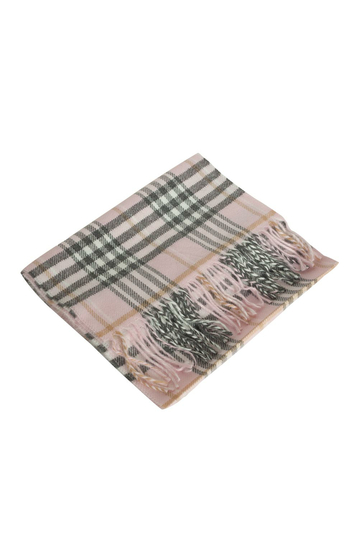 Tartan scarf pink