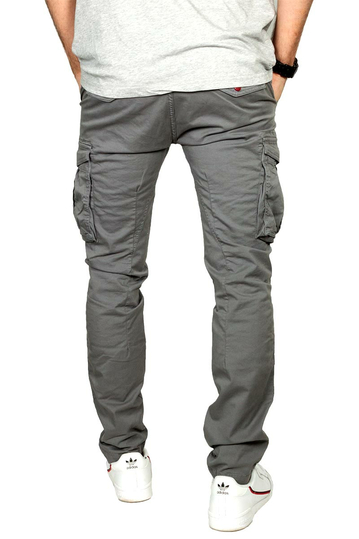 Scinn cargo παντελόνι regular tapered Pilot 122 γκρι