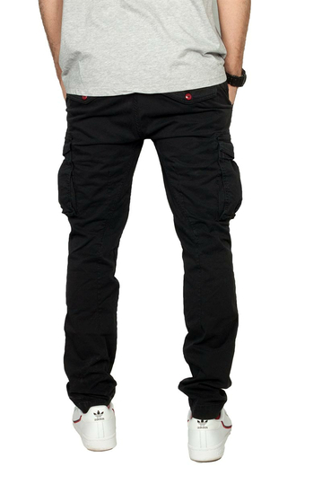 Scinn cargo παντελόνι regular tapered Pilot 122 μαύρο