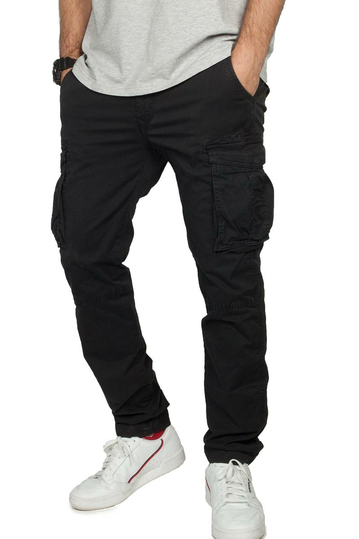 Scinn cargo παντελόνι regular tapered Pilot 122 μαύρο