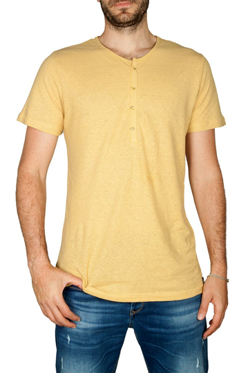 Bigbong Henley t-shirt mustard