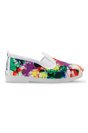 Flossy kids plimsoll Ronda white