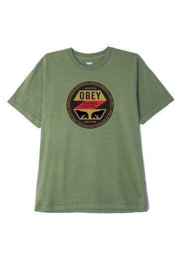 Obey Creative Coalition organic pigment dyed t-shirt wavelite