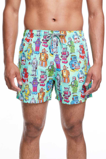 Boardies men's swim shorts Robots