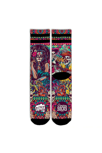American Socks Dia De Los Muertos - mid high socks