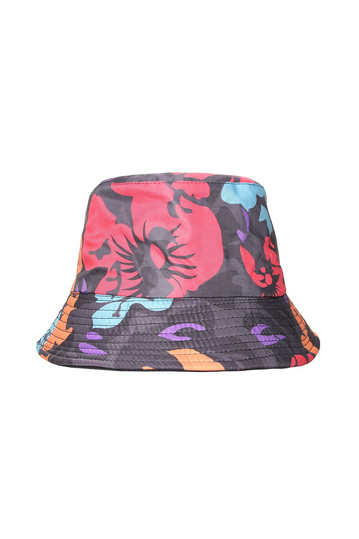 Abstract print bucket hat multi