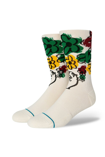 Stance By Russ crew socks off white
