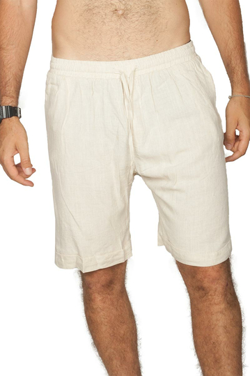 Bigbong linen shorts ecru
