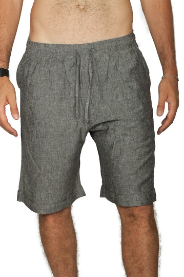 Bigbong linen shorts grey melange