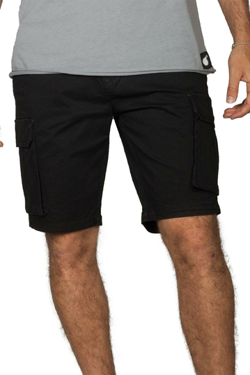 Harvest cargo shorts black