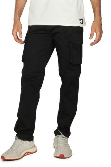 Harvest cargo pants black