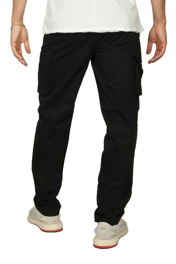 Harvest cargo παντελόνι μαύρο