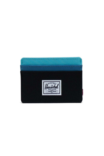Herschel Supply Co. Charlie RFID eco wallet black/blue ashes/blue curacao