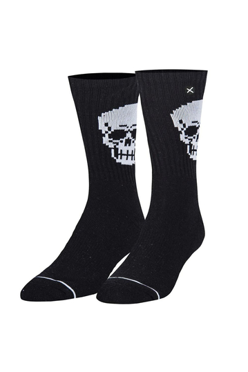 Odd Sox Pixel Skull socks