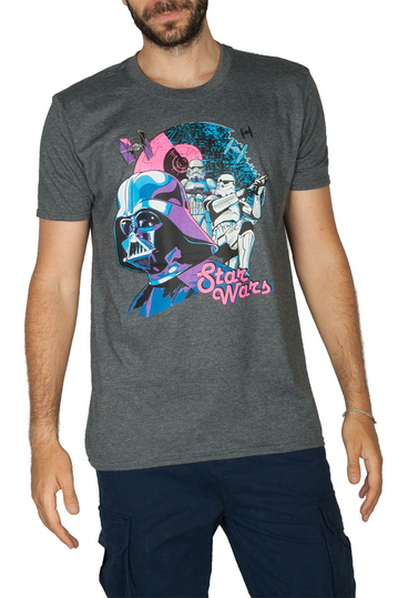 Ανδρικό T-shirt Star Wars - Colorful Death Star