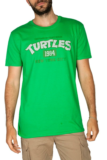 Ανδρικό T-shirt πράσινο TMNT NY 1984
