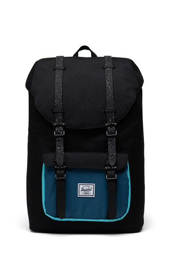Herschel Supply Co. Little America mid volume eco backpack black/blue ashes/blue curacao