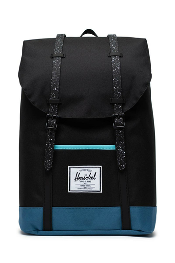 Herschel Supply Co. Retreat eco backpack black/blue ashes/blue curacao