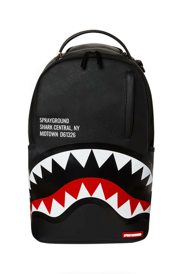 Sprayground Shark Central black backpack (DLXV)