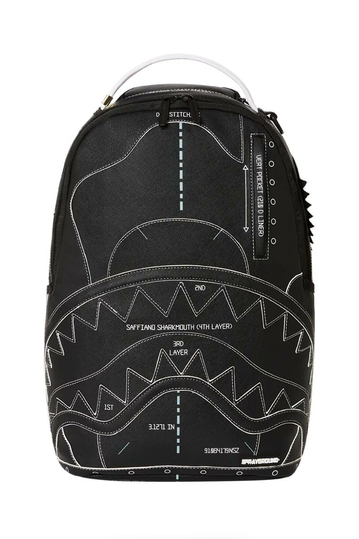 Sprayground Technical Cut & Shark backpack black (DLXV)