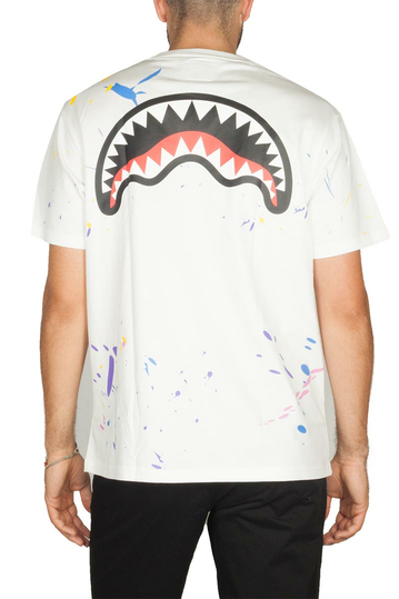 Sprayground Shark Mouth Splat T-shirt white